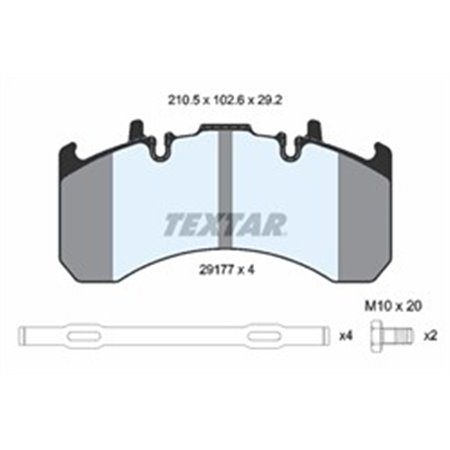 2917705 Brake Pad Set, disc brake TEXTAR