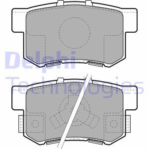 LP1972 Bromsbeläggssats, skivbroms DELPHI - Top1autovaruosad