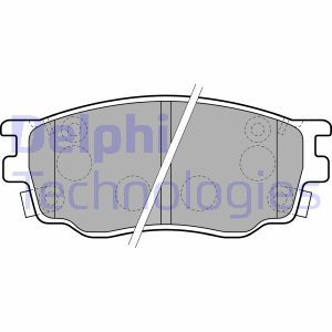 LP1916 Комплект тормозных колодок, дисковый тормоз DELPHI     