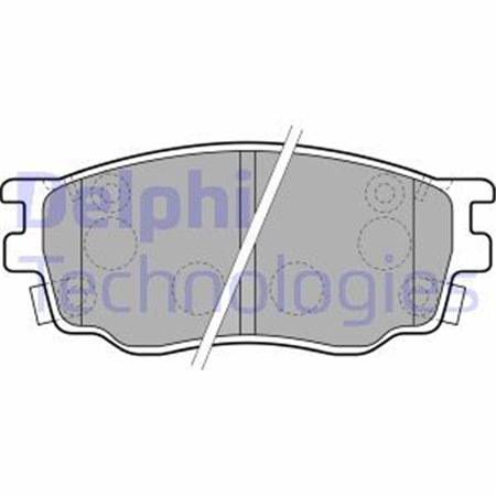 LP1916 Brake Pad Set, disc brake DELPHI