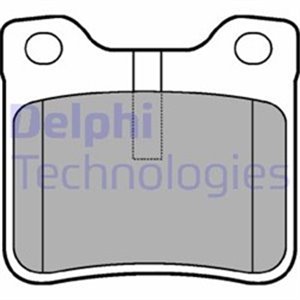 LP991 Комплект тормозных колодок, дисковый тормоз DELPHI - Top1autovaruosad