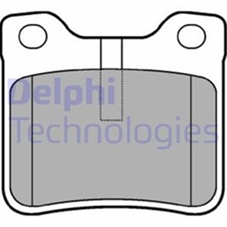 LP991 Комплект тормозных колодок, дисковый тормоз DELPHI