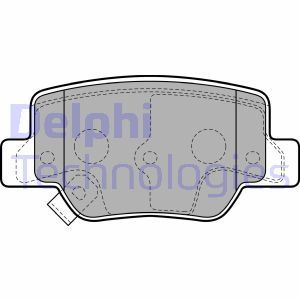 LP2193 Комплект тормозных колодок, дисковый тормоз DELPHI     