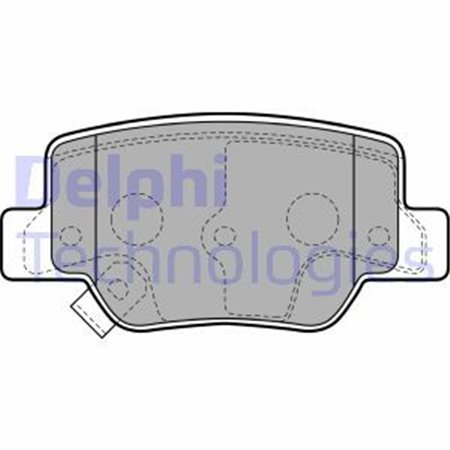 LP2193 Комплект тормозных колодок, дисковый тормоз DELPHI     