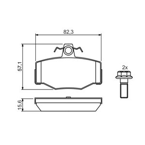 0 986 460 993 Brake Pad Set, disc brake BOSCH - Top1autovaruosad