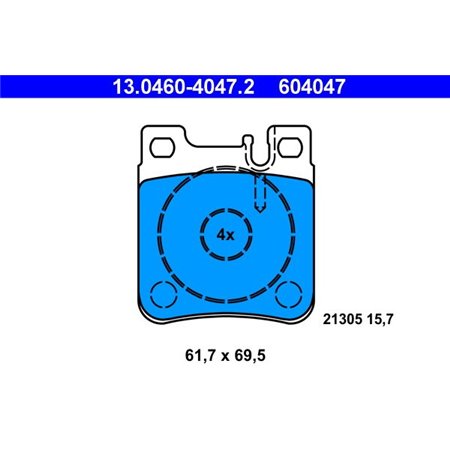 13.0460-4047.2 Brake Pad Set, disc brake ATE