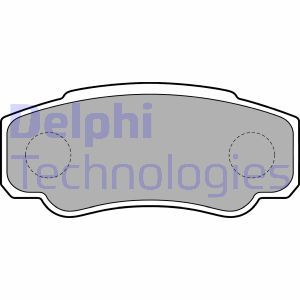 LP1790 Комплект тормозных колодок, дисковый тормоз DELPHI - Top1autovaruosad