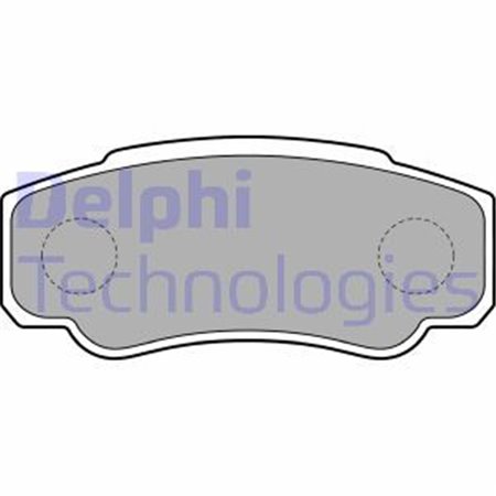 LP1790 Комплект тормозных колодок, дисковый тормоз DELPHI     