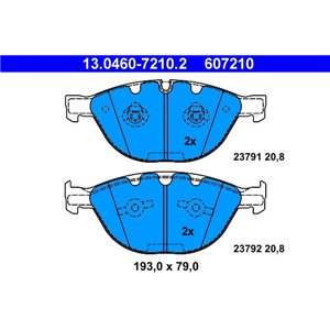 13.0460-7210.2 Jarrupalasarja, levyjarru ATE - Top1autovaruosad