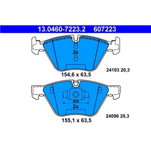 13.0460-7223.2 Brake Pad Set, disc brake ATE - Top1autovaruosad