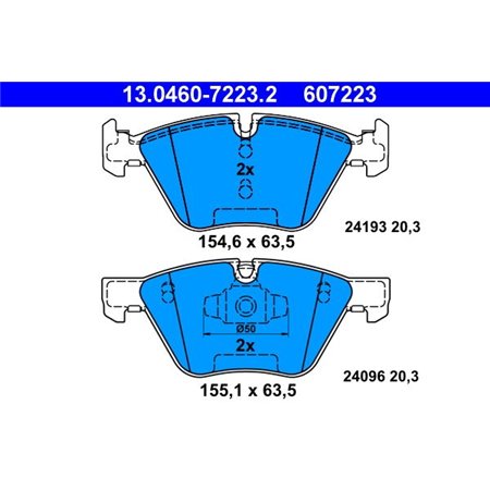 13.0460-7223.2 Brake Pad Set, disc brake ATE