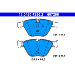 13.0460-7296.2 Bromsbeläggssats, skivbroms ATE - Top1autovaruosad