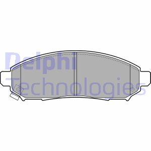 LP2011 Комплект тормозных колодок, дисковый тормоз DELPHI - Top1autovaruosad