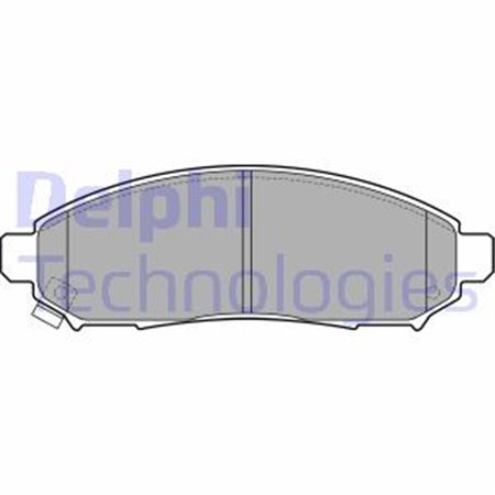 LP2011 Комплект тормозных колодок, дисковый тормоз DELPHI     