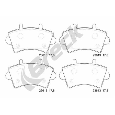 23613 00 703 00 Brake Pad Set, disc brake BRECK