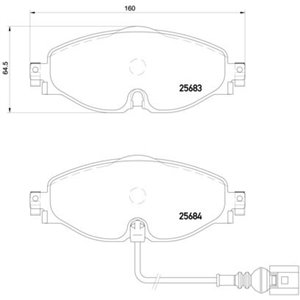 P 85 126X Jarrupalasarja, levyjarru BREMBO - Top1autovaruosad