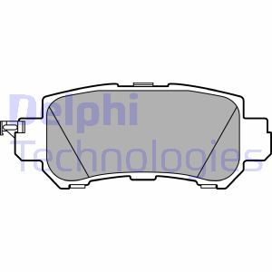 LP2482 Комплект тормозных колодок, дисковый тормоз DELPHI     