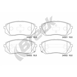 24501 00 701 00  Brake pads set BRECK 