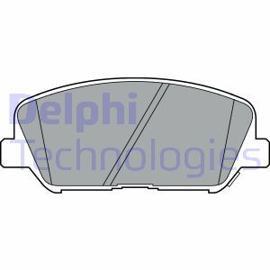 LP2477 Комплект тормозных колодок, дисковый тормоз DELPHI     