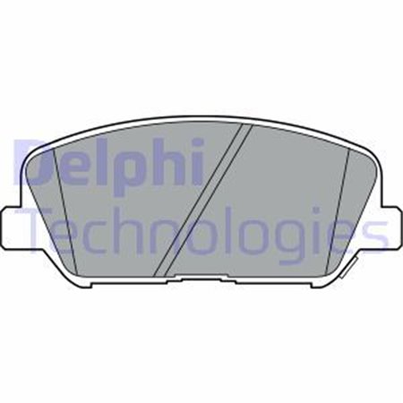 LP2477 Комплект тормозных колодок, дисковый тормоз DELPHI     