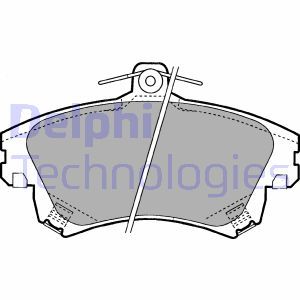 LP1398 Комплект тормозных колодок, дисковый тормоз DELPHI - Top1autovaruosad