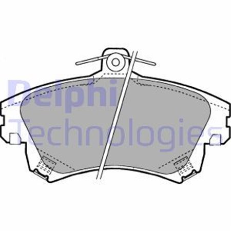 LP1398 Комплект тормозных колодок, дисковый тормоз DELPHI     