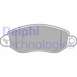 LP1583 Комплект тормозных колодок, дисковый тормоз DELPHI     