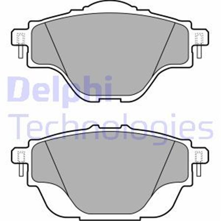 LP2509 Комплект тормозных колодок, дисковый тормоз DELPHI