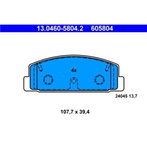 13.0460-5804.2 Jarrupalasarja, levyjarru ATE - Top1autovaruosad