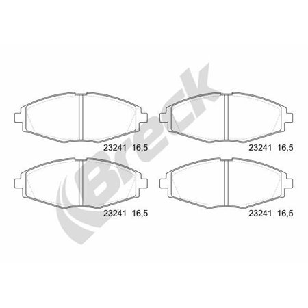 23241 00 702 00 Bromsbeläggssats, skivbroms BRECK