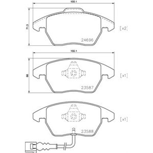 P 85 146X Bromsbeläggssats, skivbroms BREMBO - Top1autovaruosad