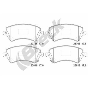 23766 00 701 10 Brake Pad Set, disc brake BRECK - Top1autovaruosad