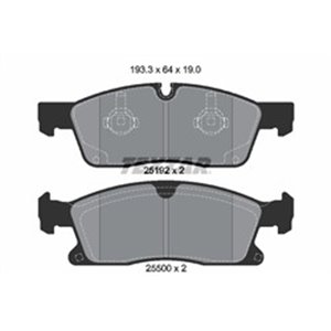 2519201 Комплект тормозных колодок, дисковый тормоз TEXTAR - Top1autovaruosad