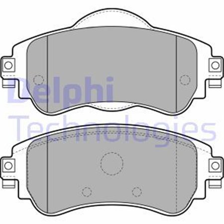 LP2228 Bromsbeläggssats, skivbroms DELPHI