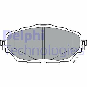 LP3378 Brake Pad Set, disc brake DELPHI - Top1autovaruosad