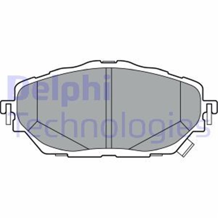 LP3378 Комплект тормозных колодок, дисковый тормоз DELPHI
