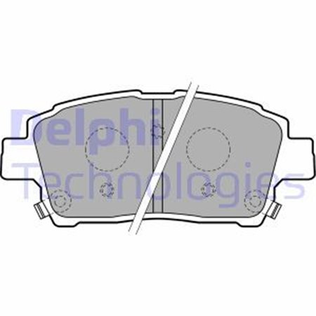 LP1742 Brake Pad Set, disc brake DELPHI