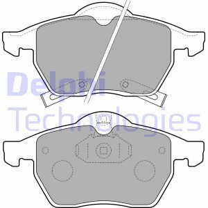 LP1731 Brake Pad Set, disc brake DELPHI - Top1autovaruosad