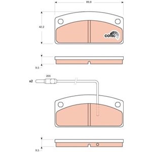 GDB1679 Brake Pad Set, disc brake TRW - Top1autovaruosad