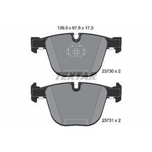 2373001 Комплект тормозных колодок, дисковый тормоз TEXTAR - Top1autovaruosad