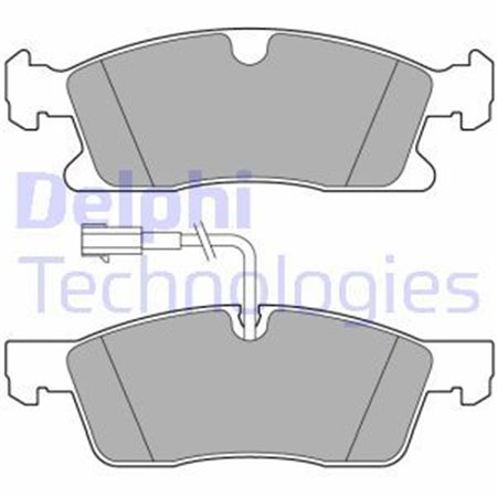 LP3634 Комплект тормозных колодок, дисковый тормоз DELPHI