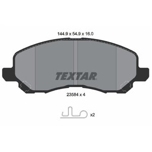 2358403 Brake Pad Set, disc brake TEXTAR - Top1autovaruosad
