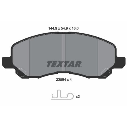 2358403 Brake Pad Set, disc brake TEXTAR