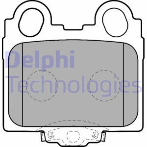 LP1510 Комплект тормозных колодок, дисковый тормоз DELPHI     