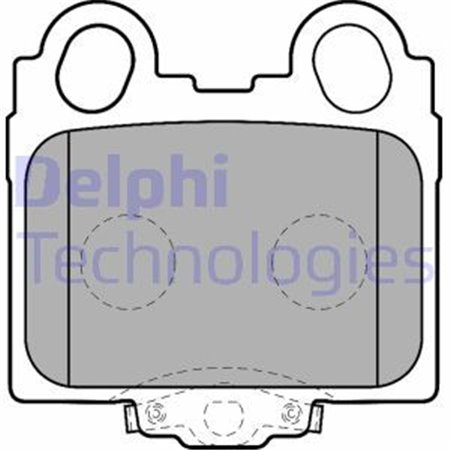 LP1510 Sats med bromsbelägg DELPHI 