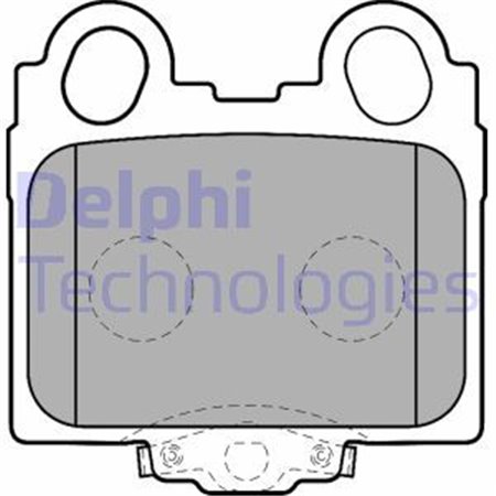 LP1510 Комплект тормозных колодок, дисковый тормоз DELPHI