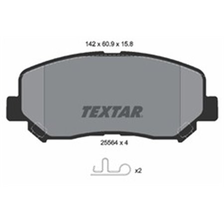 2556401 Brake Pad Set, disc brake TEXTAR