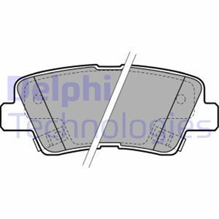 LP2195 Brake Pad Set, disc brake DELPHI