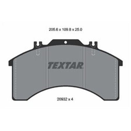 2903203 Brake Pad Set, disc brake TEXTAR