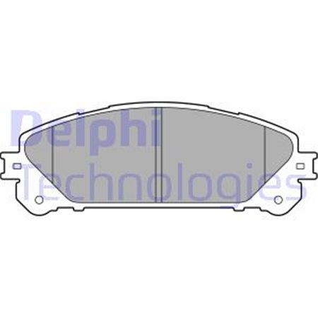 LP2201 Комплект тормозных колодок, дисковый тормоз DELPHI